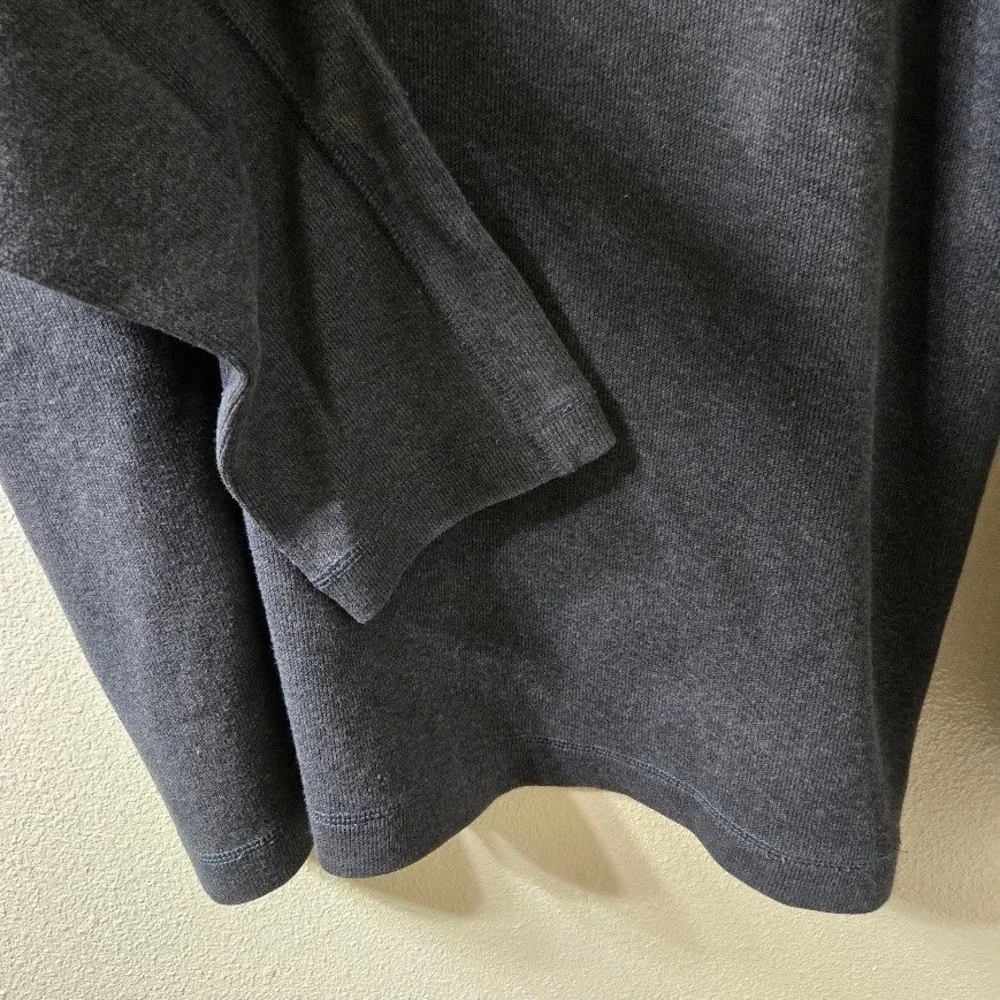 Banana Republic Gray 100% Cotton Quarter Zip Pullover Sweater‎ Size XL